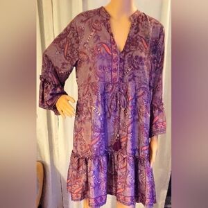 Zury Purple Paisley Women's Dress